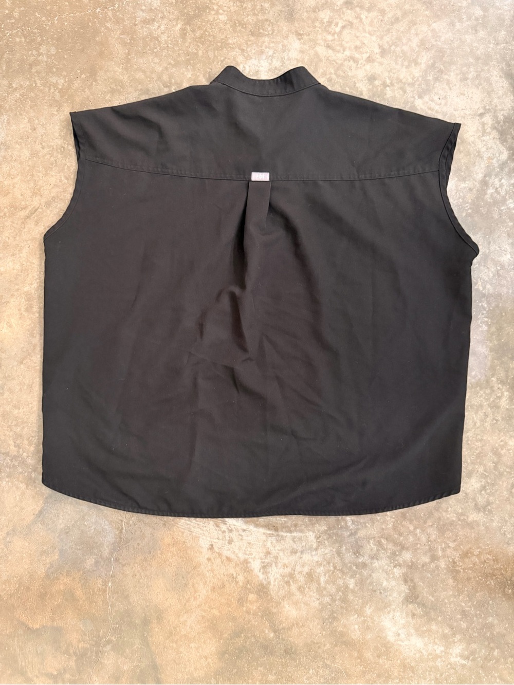 FIGS Black Mandarin Collar Scrub Top Women’s XL Medical Tunic - Picture 2 of 6
